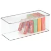 InterDesign 67530 5.5" X 13.3" X 5" Clear Kitchen Binz Stackable Storage Box With Lid (Pack of 6)