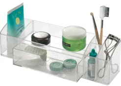 InterDesign 42930 12" X 3" X 2.5" Med+ Drawer Caddy Organizer (Pack of 4)