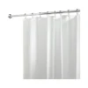 InterDesign 72 in. H x 72 in. W White Solid Shower Curtain Liner PEVA (Pack of 4)