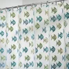 InterDesign 72 in. H x 72 in. W Blue/Green Fish Shower Curtain Vinyl (Pack of 2)