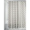 InterDesign 72 in. H x 72 in. W Beige Trellis Shower Curtain Polyester (Pack of 2)
