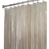 InterDesign 72 in. H x 96 in. W Clear Solid Shower Curtain Liner Vinyl (Pack of 4)