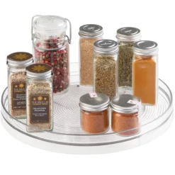 InterDesign 1.75 in. H x 11.25 in. W x 11.25 in. L Clear Plastic Storage Tray Organizer (Pack of 4)