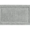 InterDesign 34 in. L x 21 in. W Gray Microfiber Polyester Bath Spa Rug (Pack of 3)