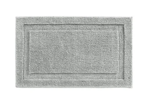 InterDesign 34 in. L x 21 in. W Gray Microfiber Polyester Bath Spa Rug (Pack of 3)