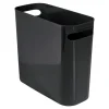 InterDesign 6 qt. Black Una Wastebasket (Pack of 4)