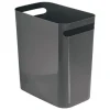 InterDesign 10 qt. Slate Una Wastebasket (Pack of 4)