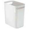 InterDesign 10 qt. White Una Wastebasket (Pack of 4)