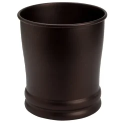 InterDesign Olivia Bronze Classic Wastebasket (Pack of 2)