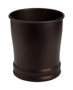 InterDesign Olivia Bronze Classic Wastebasket (Pack of 2)