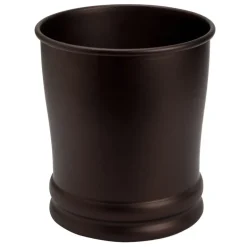 InterDesign Olivia Bronze Classic Wastebasket (Pack of 2)