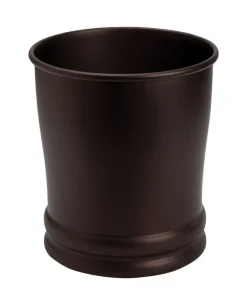 InterDesign Olivia Bronze Classic Wastebasket (Pack of 2)