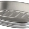 InterDesign York Chrome Silver Stainless Steel Soap Dish