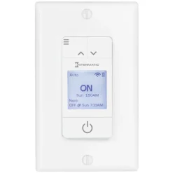 Intermatic Ascend Indoor Heavy Duty 7 Day Programmable Wi-Fi Timer 120 volt White