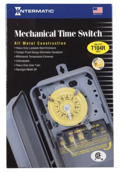 Intermatic Indoor and Outdoor Mechanical Timer Switch 277 V Gray