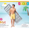 Intex Silver Vinyl Adult Inflatable 18-Pocket Suntanner Pool Floating Lounger 74 L x 28 W in.