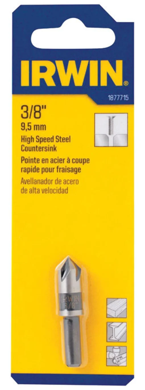 Irwin 3/8 in. D High Speed Steel Countersink 1 pc