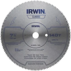 Irwin 7-1/4 in. D X 5/8 in. S Steel Circular Saw Blade 140 teeth (Pack of 10)