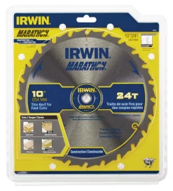 Irwin Marathon 10 in. D X 5/8 in. Carbide Circular Saw Blade 24 teeth 1 pk
