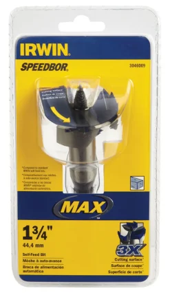 Irwin Speedbor 1-3/4 in. Hardened Steel 5 in. L Hole Cutter