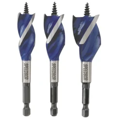 Irwin Speedbor Steel Wood Boring Bit Set Quick-Change Hex Shank 3 pc