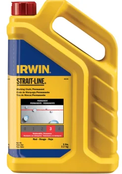 Irwin Strait-Line 5 lb Permanent Marking Chalk Red 1 pk