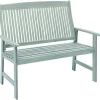 Jack Post Gray Wood Park Bench 40.25 in. H X 28.75 in. L X 47.25 in. D