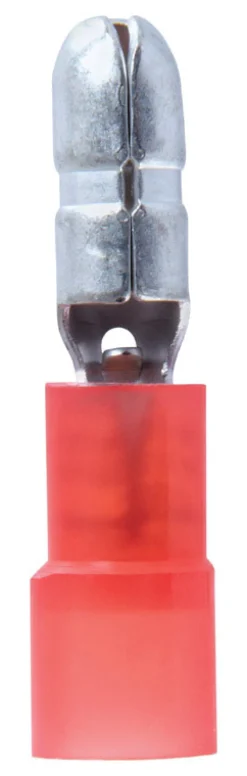 Jandorf 22-18 Ga. Insulated Wire Male Bullet Red 5 pk