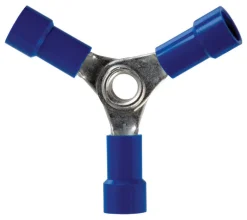 Jandorf 16-14 Ga. Insulated Wire Terminal Butt Splice Blue 2 pk