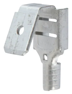 Jandorf 16-14 Ga. Uninsulated Wire Terminal Disconnect Silver 5 pk