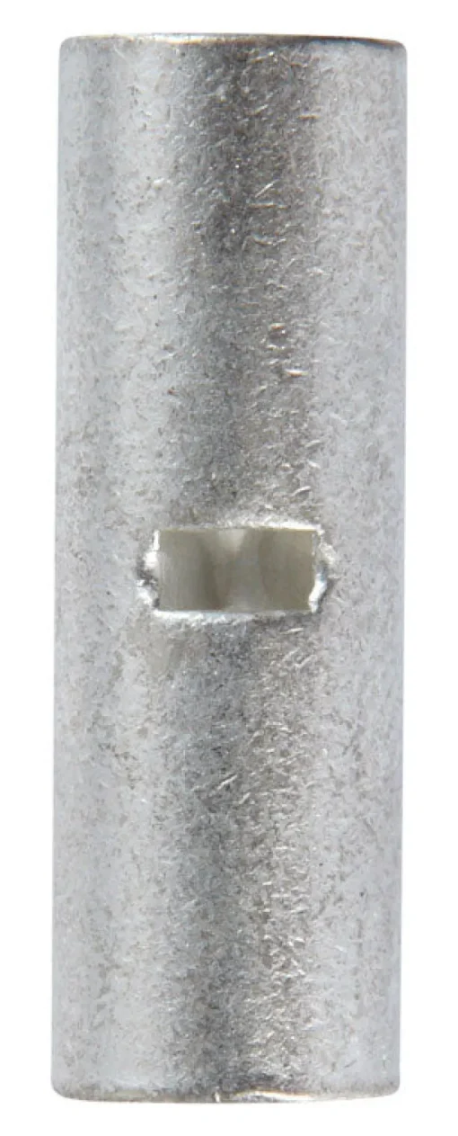 Jandorf 8 Ga. Uninsulated Wire Terminal Butt Splice Silver 2 pk