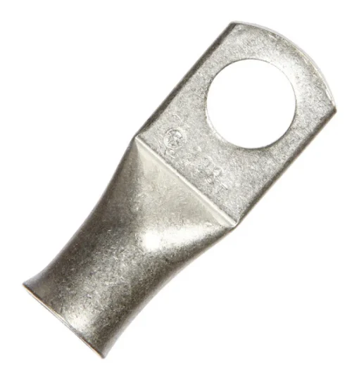 Jandorf 2 Ga. Uninsulated Wire Electrical Lug Silver 1 pk