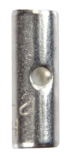 Jandorf 12-10 Ga. Uninsulated Wire Terminal Butt Splice Silver 5 pk