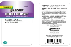 Jandorf 2-3/8 in. D Rubber Grommet 2 pk