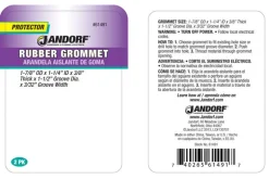 Jandorf 1-7/8 in. D Rubber Grommet 2 pk