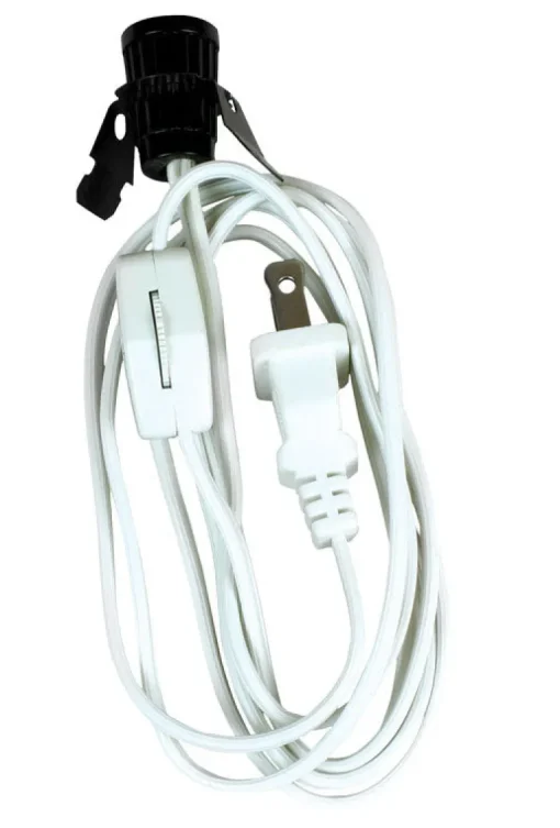 Jandorf Plastic Candelabra Base Lamp Cord Set 1 pk