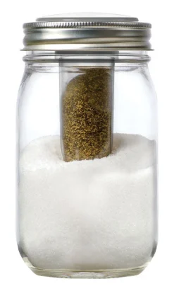 Jarware Regular Mouth Decorative Jar Lid Salt and Pepper 1 pk