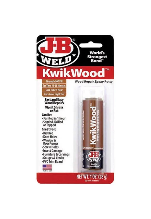 J-B Weld KwikWood Tan Putty Stick 1 oz