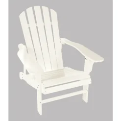 Jennings Jennings White Wood Adirondack Chair