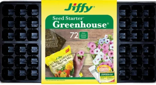 Jiffy T72hst-14 21.5 X 11 X 2.75 Seed Starter Greenhouse 72 Cells