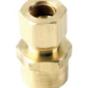 JMF 3/8 in. Compression x 1/2 in. Dia. Sweat Brass Compression Adapter (Pack of 2)