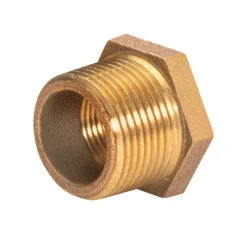 JMF Company 1 in. MPT 3/4 in. D FPT Red Brass Hex Bushing