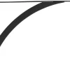 John Sterling Black Steel Elegant Bracket 12 Ga. 10 in. L (Pack of 10)