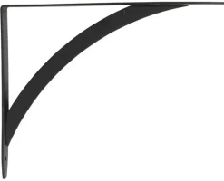 John Sterling Black Steel Elegant Bracket 12 Ga. 10 in. L (Pack of 10)