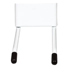 John Sterling Powder Coat Black/White Heavy-Duty Steel Tap Mount Double Peg 35 lbs.