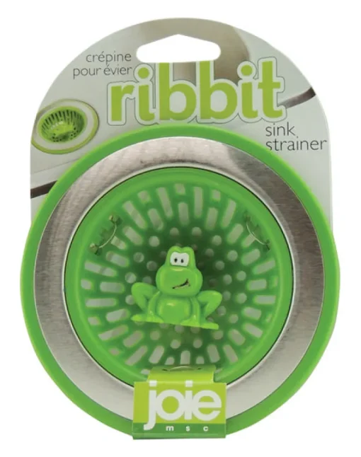 Joie Ribbit Frog Green Plastic/Stainless Steel Sink Strainer