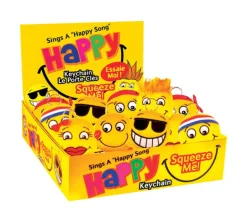 Just for Laughs Polyester Yellow Metal Key Chain (Pack of 12)