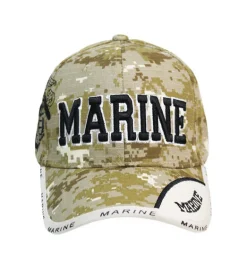 JWM Logo Baseball Cap Digital Camouflage One Size Fits All (Pack of 6)
