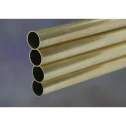 K & S Round Brass Tube 17/32 Dia. x 12 L in. for Plumbing/HVAC/Automotive