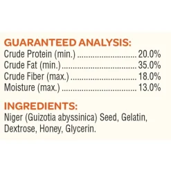 Kaytee Nyjer Songbird Niger Seed Energy Treat Bar 13 oz